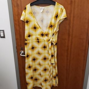Yellow dotted dress